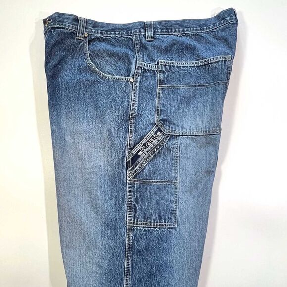 Kani Blue Baggy Carpenter Jeans 40x34 Men's Casual Denim - Picture 3 of 8